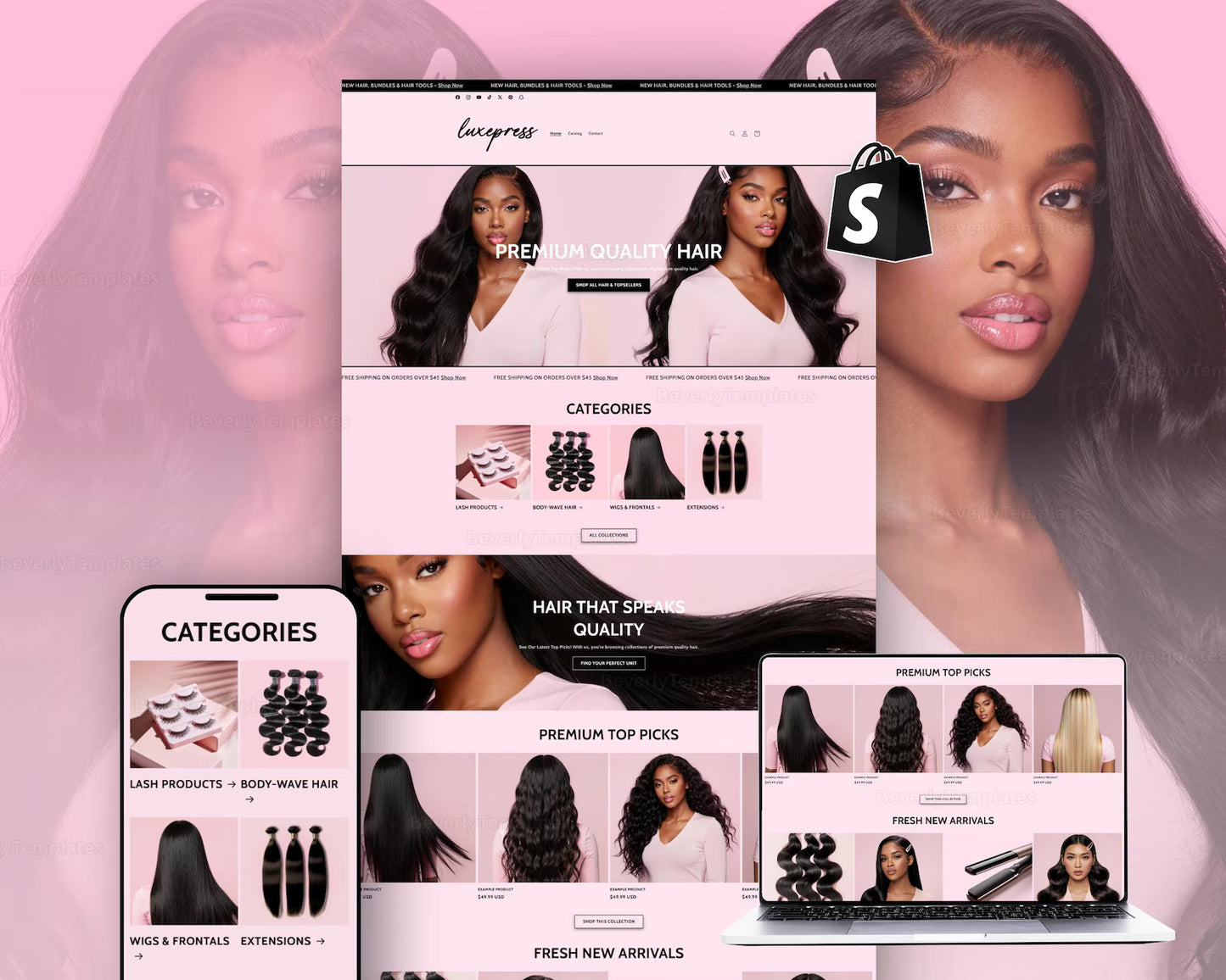 Wig Shopify Template
